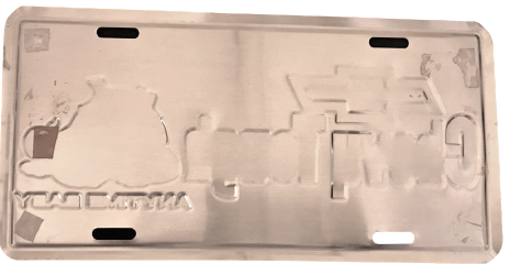 AMERİKAN ALİMÜNYUM KABARTMA BASKI OTO PLAKA LİSANSLI ORJİNAL ÜRÜNDÜR  CHEVY TOUGH ANYTIME BABY