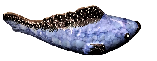 KUTAHYA SERAMİK EL YAPIM VE BOYAMA BALIK 