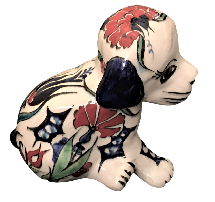 KUTAHYA SERAMİK EL YAPIM VE BOYAMA KÖPEK 