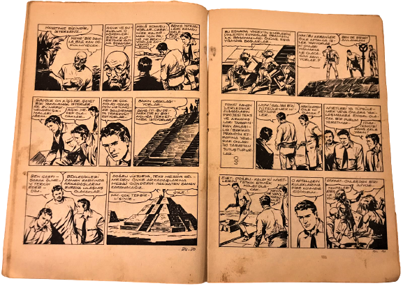 TEKS  HAFTALIK MECMUA NO:24 68 SAYFA 125 KURUŞ  KÜCÜK BÜYÜK HERKESİN MECMUASI CİZGİ ROMAN