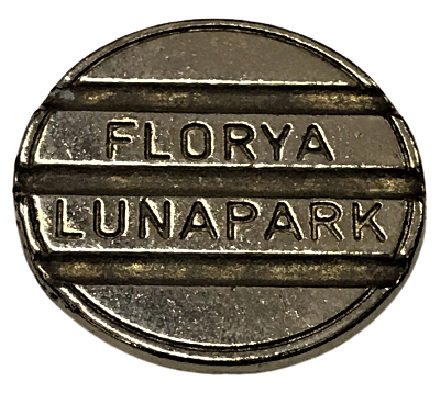 1960 FLORYA SOSYAL TESİSLERİ  FLORYA LUNAPARK JETON