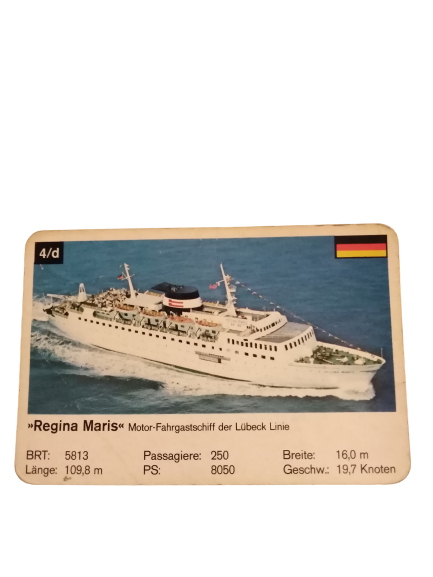REGINA MARIS LÜBECK LINIE ALMANYA DENİZCİ OYUN KARTLARI 
