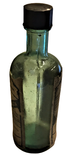 POLYOPOCALCIA ŞURUBU HAYATI NAZIM VE MUKAVVİ ŞURUP BAKALIT KAPAKLI YEŞİL CAM ŞİŞE 2 DİLDE ACIKLAMA ETİKETLİ İLAC ŞİŞESİ