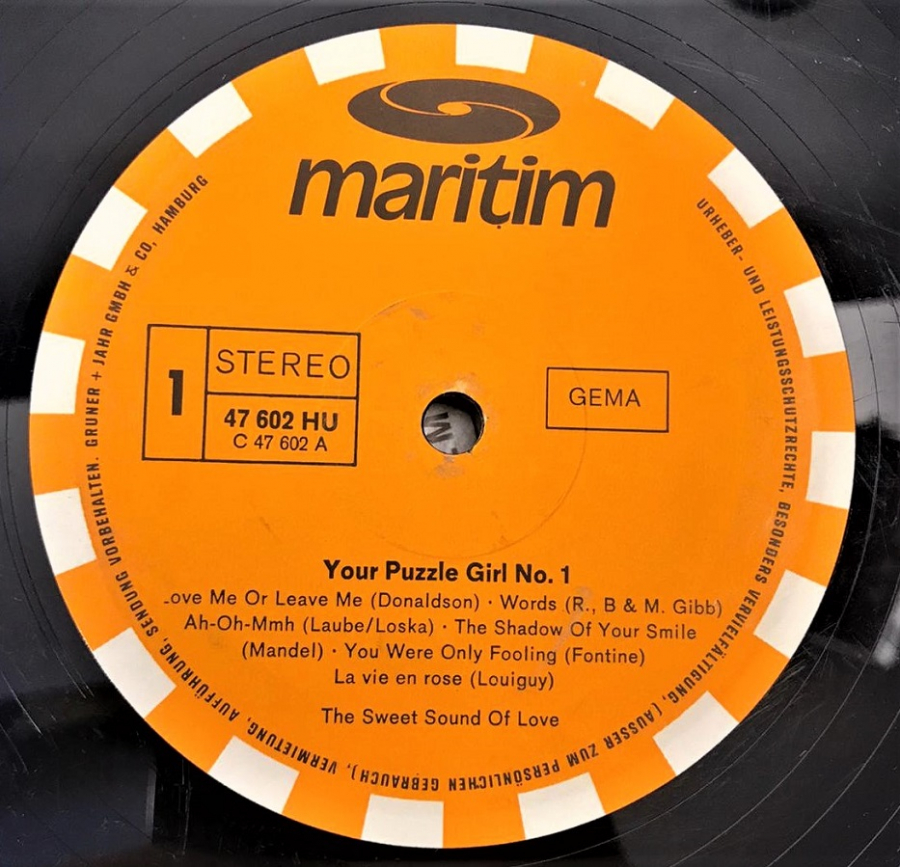MARİTİM YOUR PUZZLE GİRİ NO 1 LP UZUN CALAR 33 DEVİR PLAK STEREO 