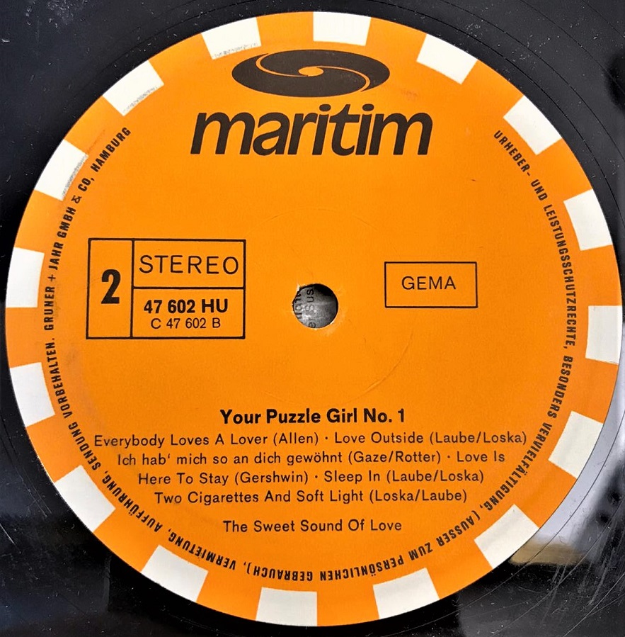 MARİTİM YOUR PUZZLE GİRİ NO 1 LP UZUN CALAR 33 DEVİR PLAK STEREO 
