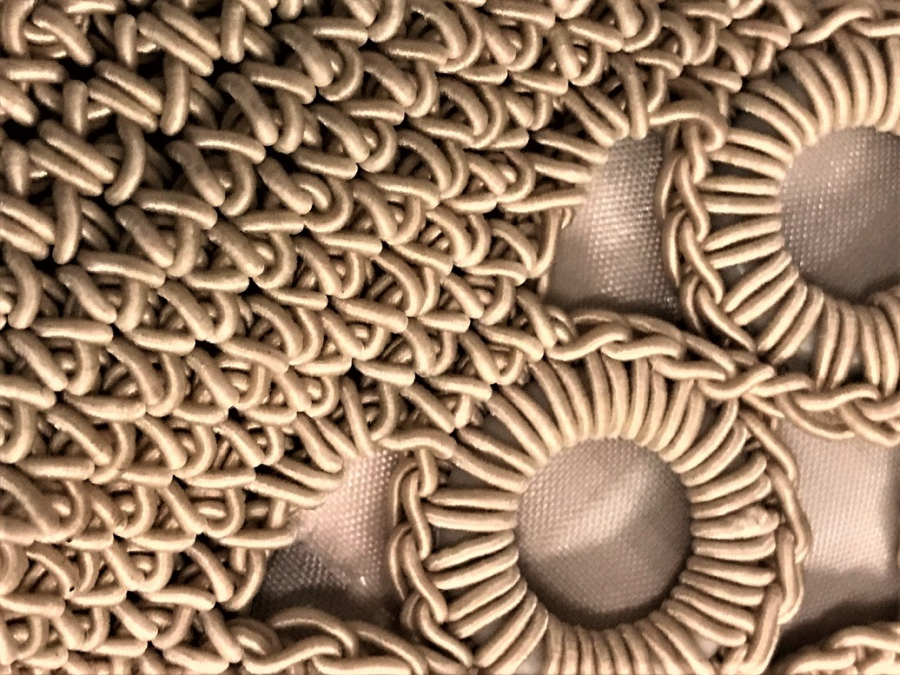 EL YAPIM İP ÖRME DEKORATİF CANTA FERMUARLI SAPLI BAYAN TAŞIMA  CANTASI 