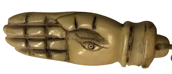 KEMİK TAMAMEN EL İŞCİLİKLİ YAPIM BEKTAŞİ ZAZA TESPİHİ DEDE  VE FATIMANIN ELİ 