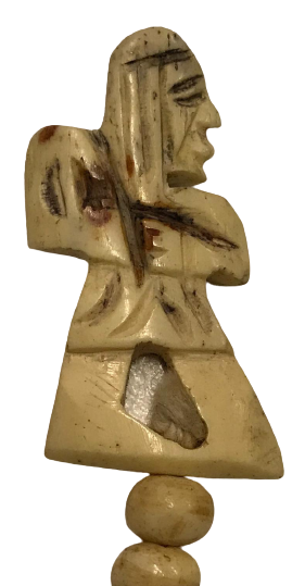 KEMİK TAMAMEN EL İŞCİLİKLİ YAPIM BEKTAŞİ ZAZA TESPİHİ DEDE  VE FATIMANIN ELİ 