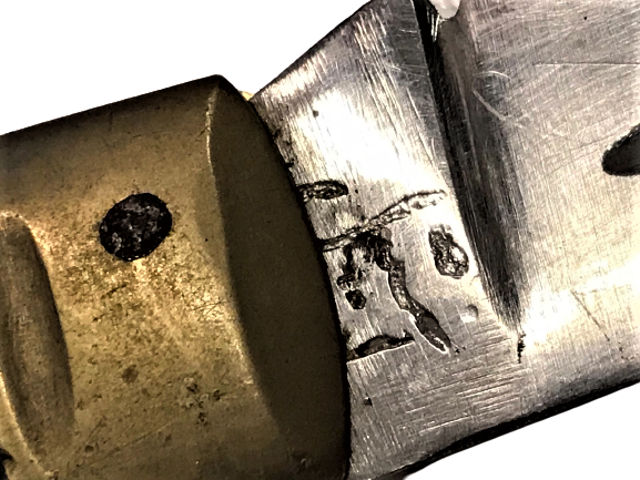 OSMANLI YAZILI DAMGALI EL YAPIM CAKI BAĞ KAPLAMA PİRİNC BAŞLIK YATAK ÇELİK ÜSTÜNE