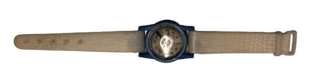 1980 DOGAN OYUNCAKLARI  YERLİ PLASTİK MAVİ BEYAZ RENLERDE OYUNCAK SAAT