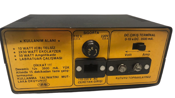 DUESAN 0.15 DC VOLT 3.5 AMPER  AYARLI KISA DEVRE KORUMALI ADAPTÖR