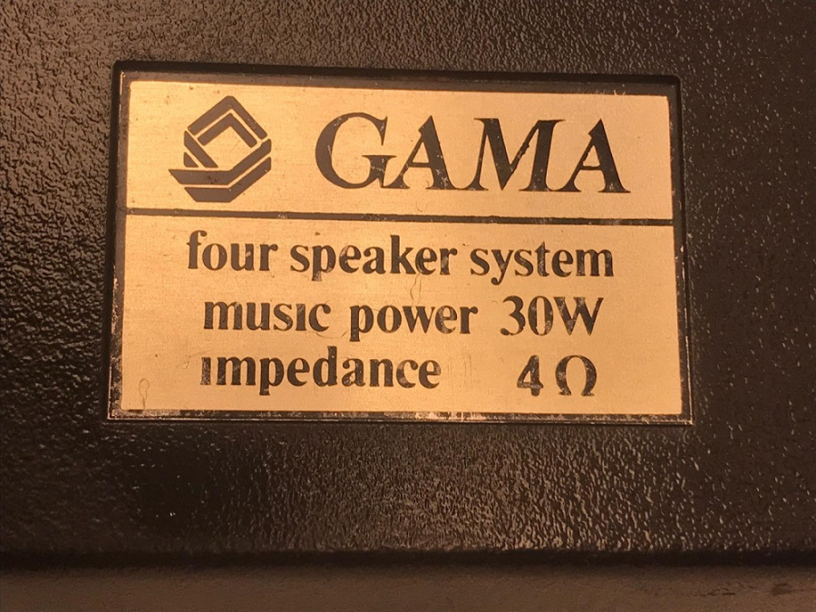 GAMA HI-Q  SAUND 4 YOLLU FOUR SPEAKER SYSTEM MUZİC POWER 30 W İMPEDANCE 4 OHM OTO KOLON 