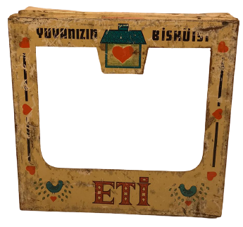 ETİ BİSKÜİT TENEKE CAMLI KUTU KAPAGI 