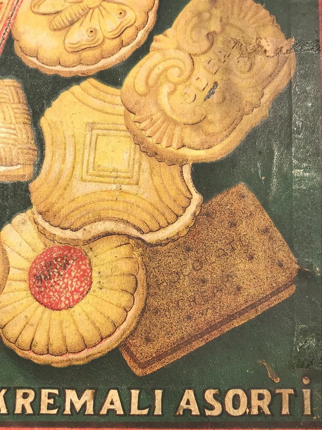 İDEAL ARTİSTİK  KREMALI ASORTİ BİSKÜVİ .TLERİ TENEKE KAPAKLI KG KUTU