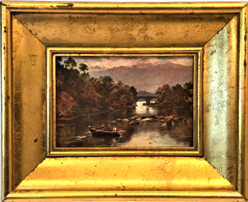 ALTIN VARAK İTALYAN AHŞAP CERCEVEDE İÇİNDE CİZİM POSTA KART RUSYADAN 