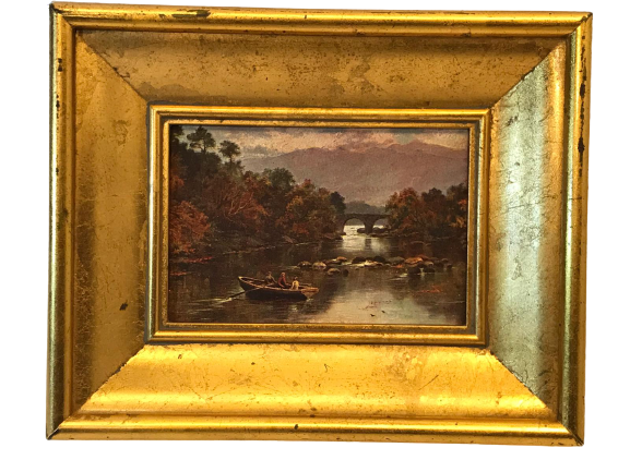 ALTIN VARAK İTALYAN AHŞAP CERCEVEDE İÇİNDE CİZİM POSTA KART RUSYADAN 