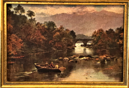 ALTIN VARAK İTALYAN AHŞAP CERCEVEDE İÇİNDE CİZİM POSTA KART RUSYADAN 