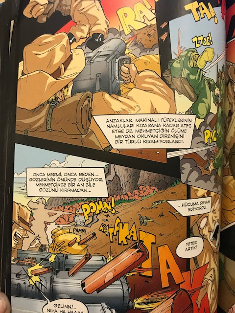 İNSANLIGIN ŞAVAŞI YENDİGİ YER CANAKKALE DESTANI BELGESEL CİZGİ ROMAN