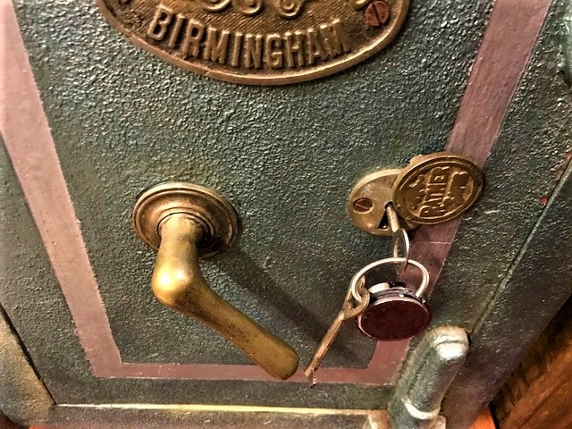 ANTİKA ÇELİK PARA KASASI CHARLES H DAVİES BİRMINGHAM RATNER SAFE 80  KİLOLUK