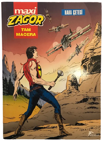 MAXİ ZAGOR TAM MACERA HAVA CETESİ   CİZGİ ROMAN 15 3  CİZGİ DÜŞLER