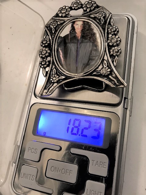 GÜMÜŞ 925 AYAR RESİM  CERCEVESİ AYAKLI UFAK BOY ÇERÇEVE 65 X 47 MM