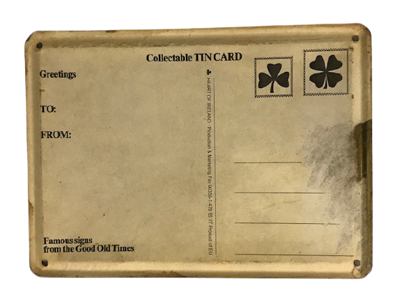 D15 PS LANZ BULLDOG HEART OF IRELAN TRAKTÖR REKLAM TENEKE TABELA 