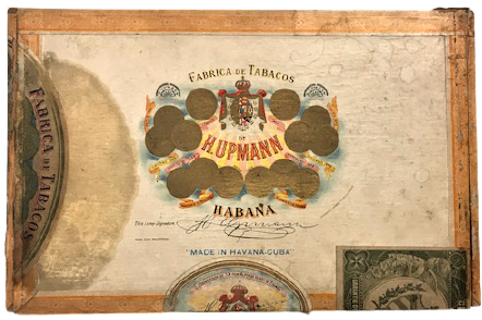 FABRİCA  DE TABACOS HUPMANN HABANA CUBA AHŞAP BOŞ PURO KUTUSU 