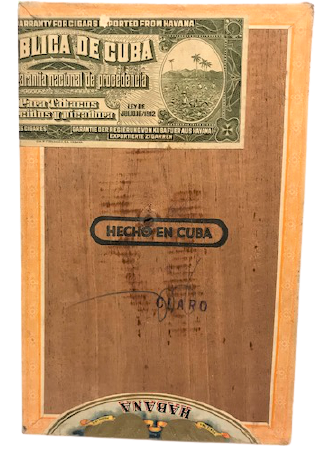 FABRİCA  DE TABACOS HUPMANN HABANA CUBA AHŞAP BOŞ PURO KUTUSU 