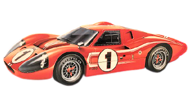 FORT GT 40 LE MANS 24 HOUR RACE WINNERS 1966-69 MARK IV 1967 TENEKE KABARTMA TABELA