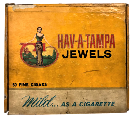 HAV-A-TAMPA JEWELS 50 FİNE CIGARS MİLD ASA BOŞ PURO KUTUSU 