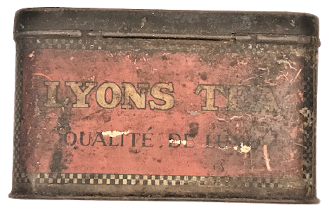 LYONS TEA  QUALİTE DELUXE TENEKE KAPAKLI CAY KUTUSU 