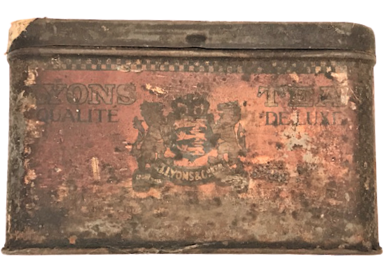 LYONS TEA  QUALİTE DELUXE TENEKE KAPAKLI CAY KUTUSU 