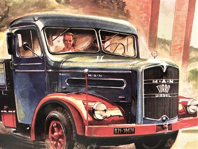 M.A.N TURBO DIESEL TYP 750 TL 1-155 PS  KABARTMA TENEKE  KAMYON TABELA