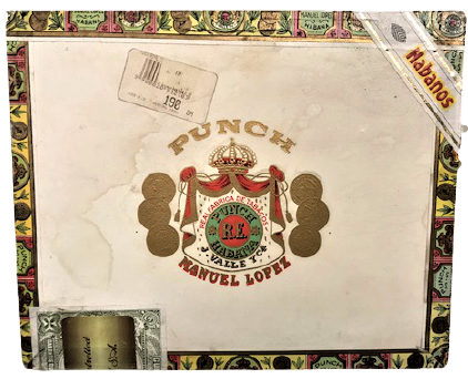 PUNC MANUEL LOPEZ HAVANA CUBA AHŞAP BOŞ PURO KUTUSU