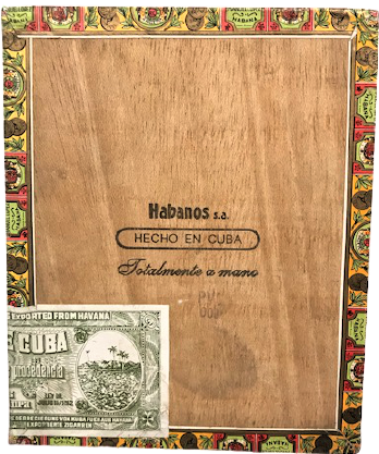 PUNC MANUEL LOPEZ HAVANA CUBA AHŞAP BOŞ PURO KUTUSU