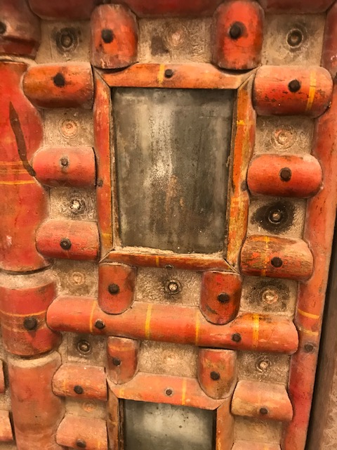 OSMANLI AHŞAP EL İŞCİLİKLİ KANATLI  CİFT TARAFLI PENCERE GELİN DAMAT İÇ ODASI KANATLI PENCERE