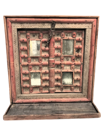 OSMANLI AHŞAP EL İŞCİLİKLİ KANATLI  CİFT TARAFLI PENCERE GELİN DAMAT İÇ ODASI KANATLI PENCERE