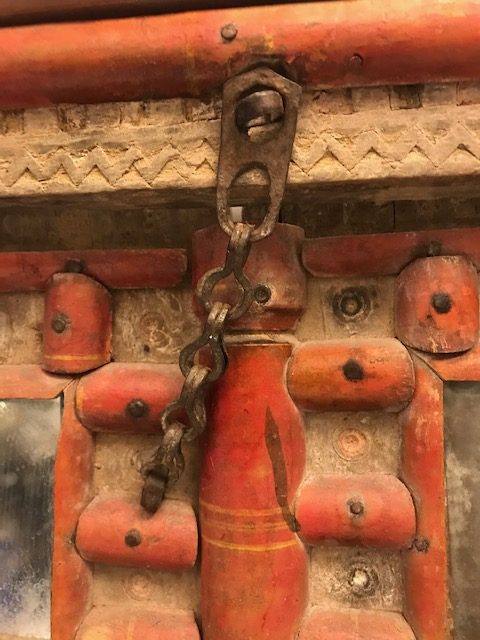 OSMANLI AHŞAP EL İŞCİLİKLİ KANATLI  CİFT TARAFLI PENCERE GELİN DAMAT İÇ ODASI KANATLI PENCERE