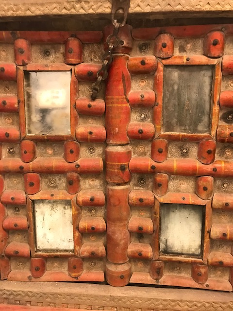 OSMANLI AHŞAP EL İŞCİLİKLİ KANATLI  CİFT TARAFLI PENCERE GELİN DAMAT İÇ ODASI KANATLI PENCERE