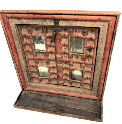 OSMANLI AHŞAP EL İŞCİLİKLİ KANATLI  CİFT TARAFLI PENCERE GELİN DAMAT İÇ ODASI KANATLI PENCERE