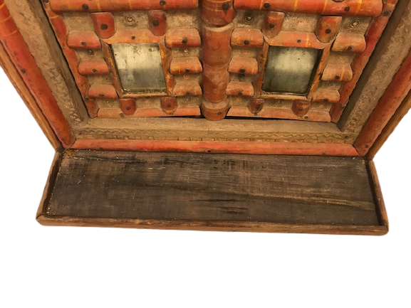 OSMANLI AHŞAP EL İŞCİLİKLİ KANATLI  CİFT TARAFLI PENCERE GELİN DAMAT İÇ ODASI KANATLI PENCERE