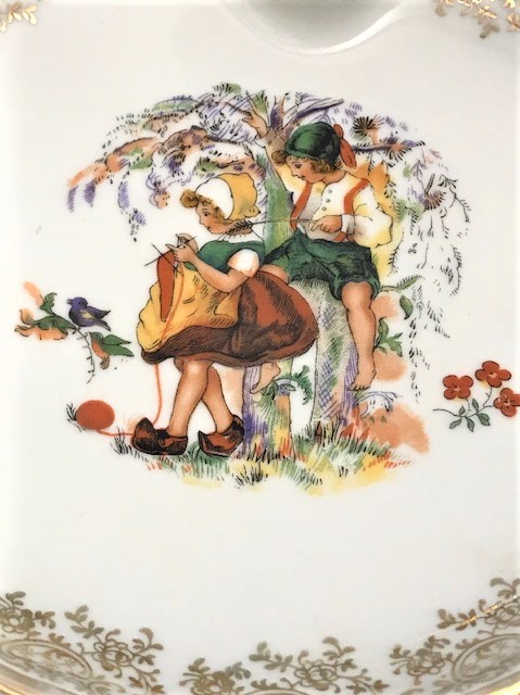 LİMOGES TERMOSLU PORSELEN KUŞLU MAMA TABAGI