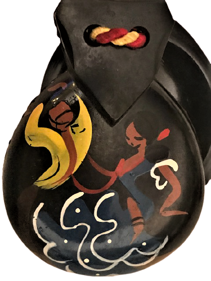 ORJİNAL İSPANYOL FLAMENKO RİTİM ALETİ  KASTANYET CİFT TİK AGACINDAN