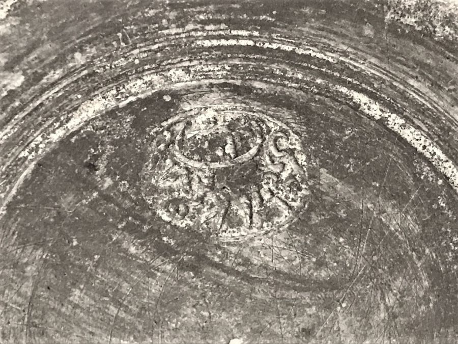  OSMANLI DAMGALI İKRAMLIK BAKIR EL DÖGME KALAYLANMIŞ İKRAM SUNUM  TABAK