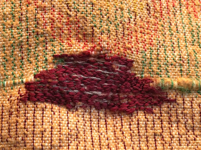 KADİFE FLOŞ MASA ÖRTÜSÜ EL TEZGAHLARINDA DOKUNUR 50 Lİ YILLAR