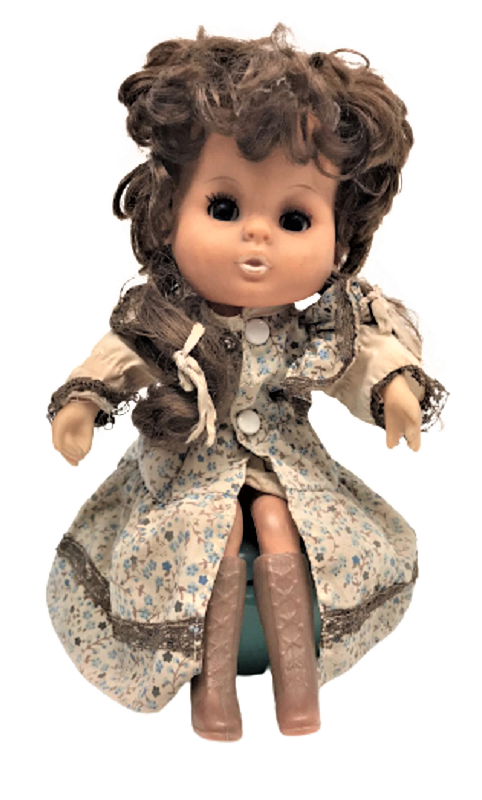 LATARNALI OCEAN TOYS NO 1210 CİZMELİ GÖZLERİ OYNAYAN MÜZİK CALARAK DÖNEN  MEKANİK  BEBEK