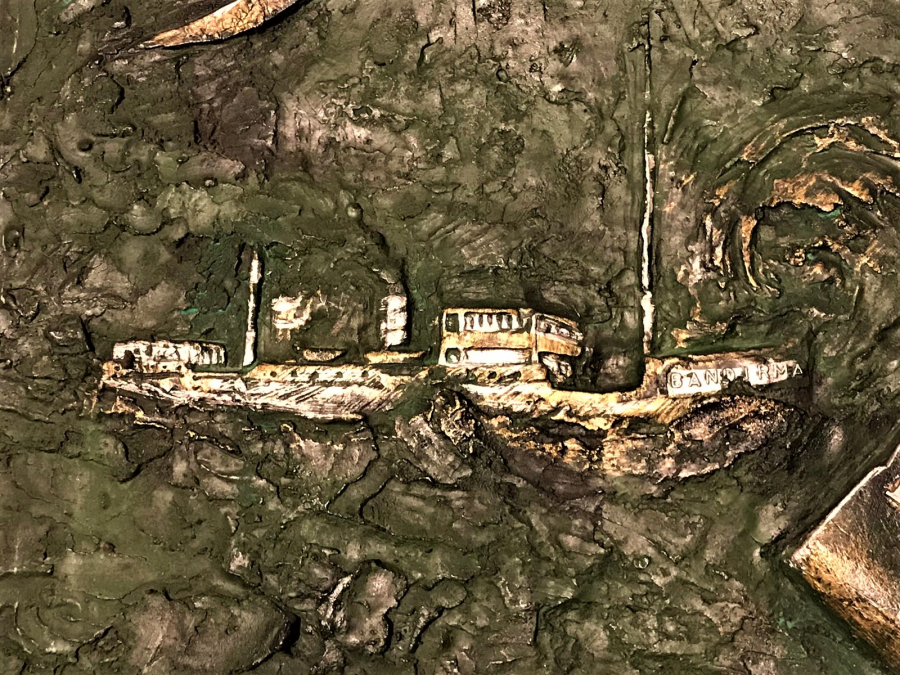 BÜYÜK SANATCIMIZIN RÖLYEF CALIŞMASI SANATCI İMZALI TURHAN VECDİ KARAL BUYUK BOY ÜZERİNDE ÖNEMLİ ZAFER  BAYRAM GÜNLER TARİHLER TEMSİL EDİLMİŞDİR