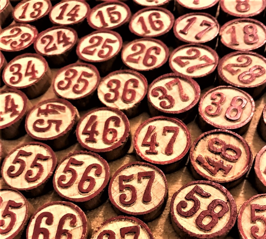 YENİ YIL ŞANS OYUNU TOMBALA TOMBOLA LOTTO LOTTERİA 1940 AHŞAP KUTUSUNDA 