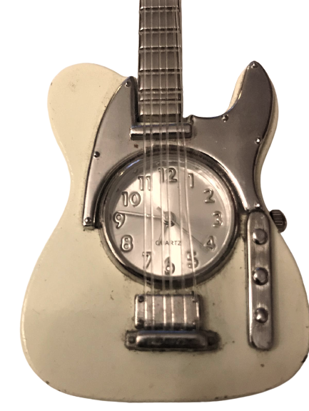 ELEKTRO GİTAR FORMUNDA QUARTZ  SAAT SORUNSUZ 