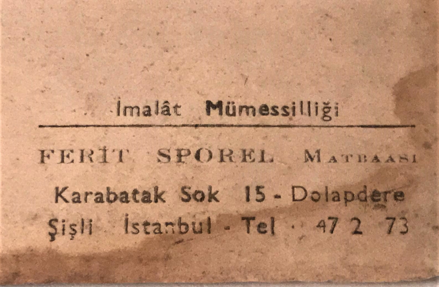 HAYVANLA CEKİLEN ARABALARA MAHSUS TRAFİK RUHSATNAMESİ 34 DZ 998 PLAKALI 1961 TARİHLİ AT ARABASI RUHSATI